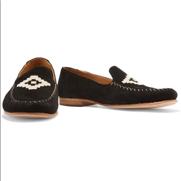 Soludos embroidered suede loafer - Picture 1 of 3
